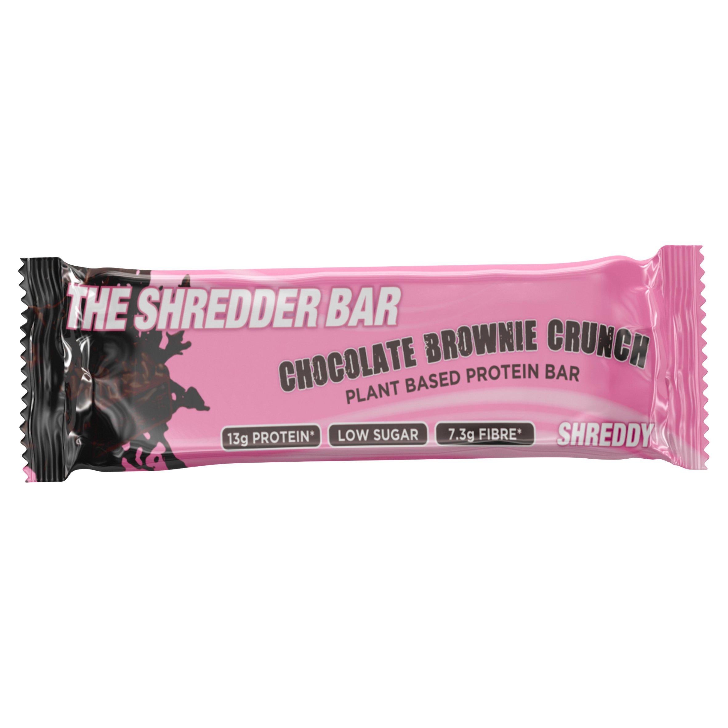 Shreddy Chocolate Brownie Crunch Plant Based Protein Bar 55g GOODS Sainsburys   