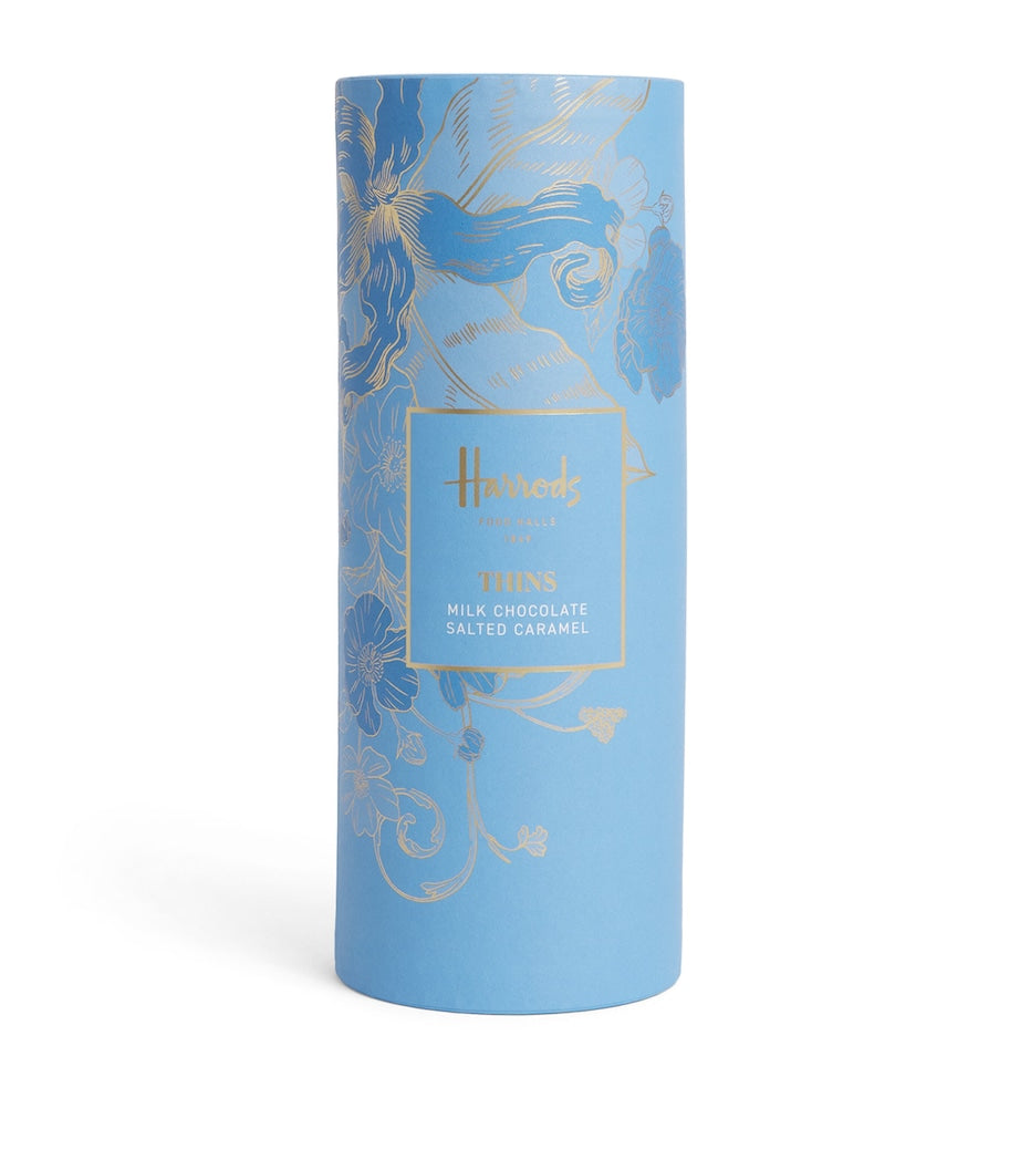 Harrods milk chocolate thins salted caramel 144g, UK version