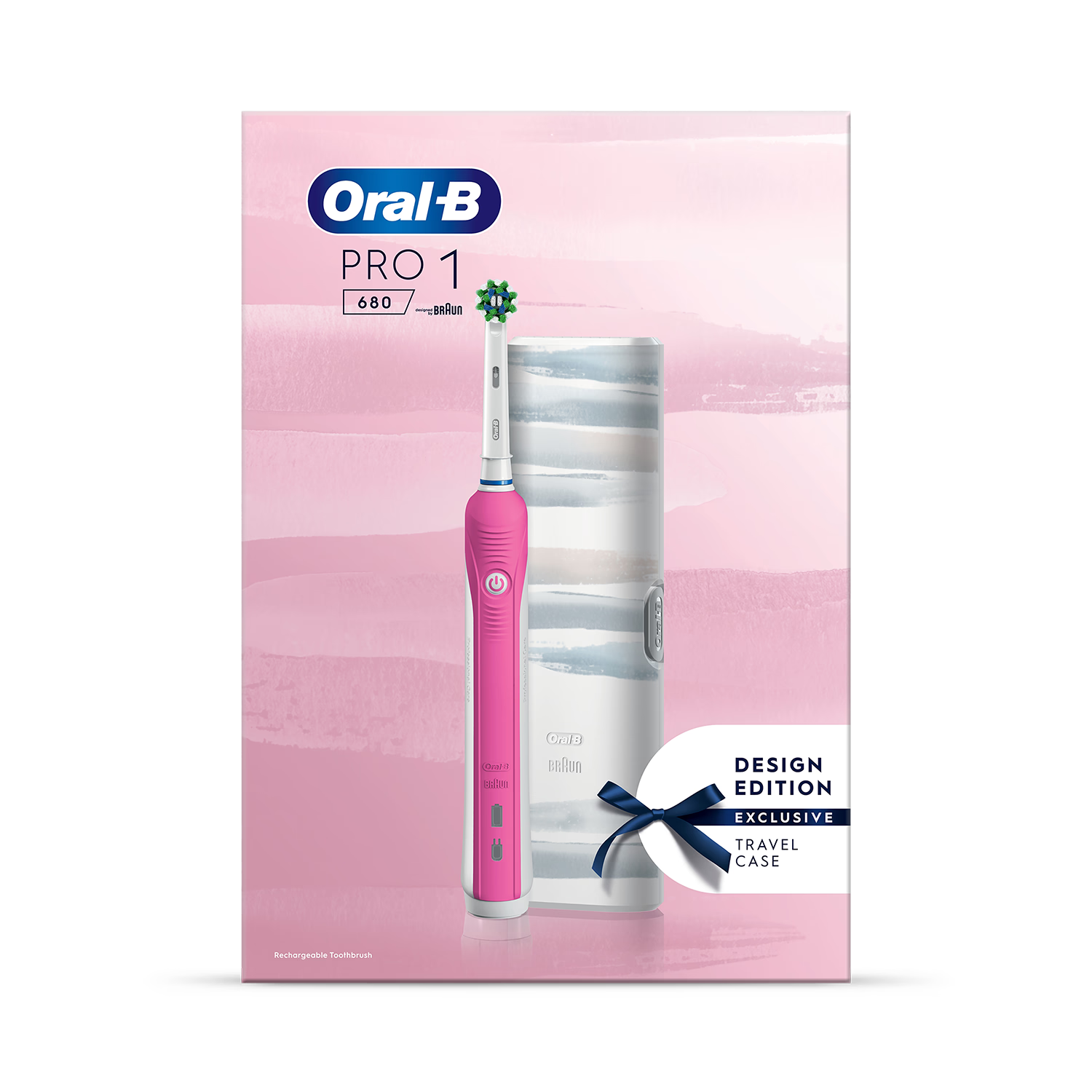 Oral-B Pro Series 1 pink electric toothbrush, UK version
