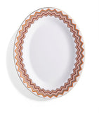 Missoni Home zigzag oval serving dish 36cm, imported from the UK