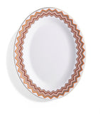 Missoni Home zigzag oval serving dish 36cm, imported from the UK