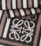 Loewe wool-cashmere Anagram scarf 30x160cm, imported from the UK