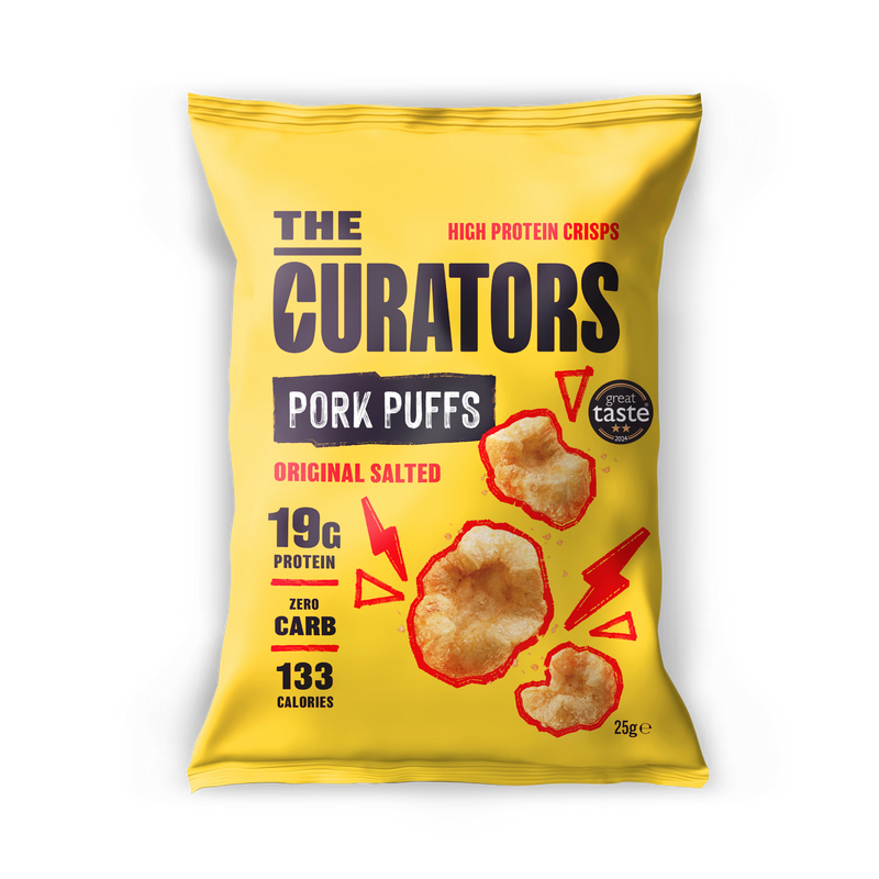 The Curators original salted pork puffs 25g - British product