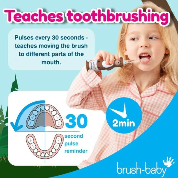 Brush Baby WildOnes™ Bear Kids Rechargeable Toothbrush GOODS Superdrug   