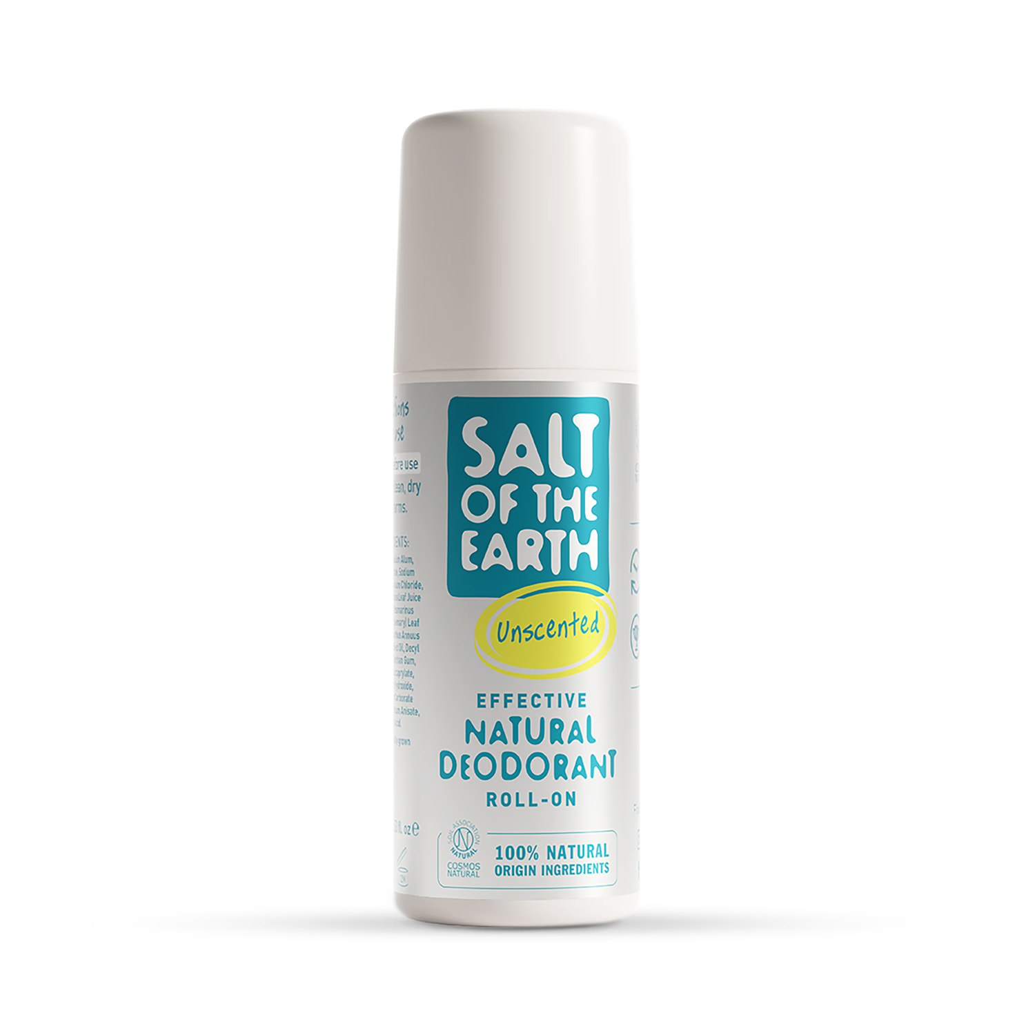 Salt of the Earth unscented natural deodorant roll-on 75ml (British brand)