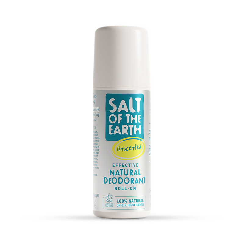 Salt of the Earth unscented natural deodorant roll-on 75ml (British brand)
