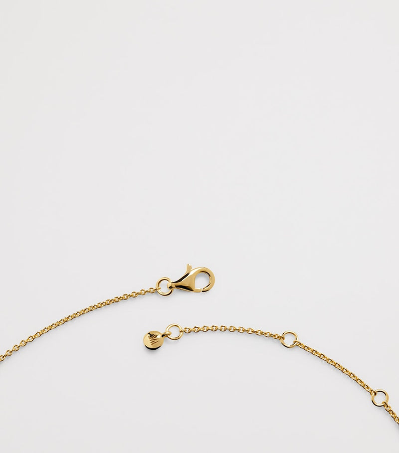 Monica Vinader gold vermeil aquamarine Odyssey bracelet, imported from the UK