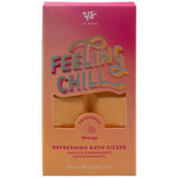 Yes Studio Feeling Chill orange bath fizzers, imported from the UK