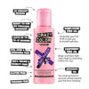 Crazy Color semi permanent hair dye Hot Purple - British product