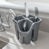 Addis 100% Recycled Cutlery Drainer Light Grey