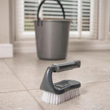 Addis Metallic Graphite New ComfiGrip Floor Iron Scrub Brush