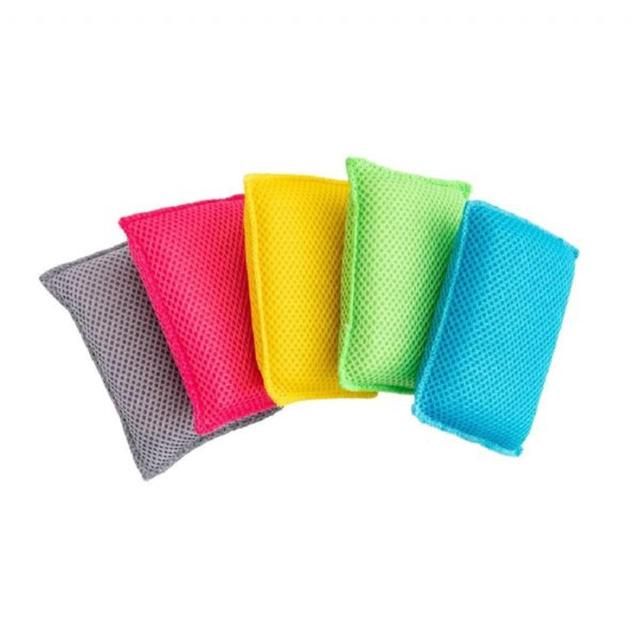 Addis Mixed Colours Microfibre Super Sponge Pad Set of 5