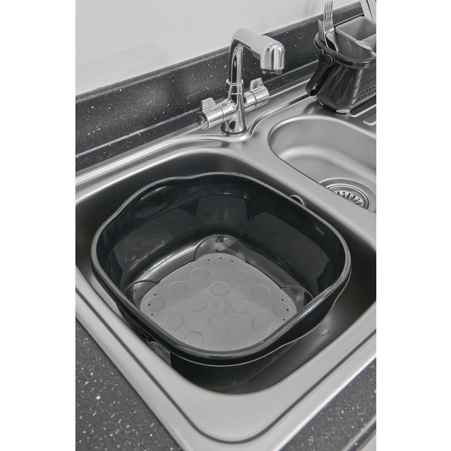 Addis Premium Soft Touch Washing Up Bowl Black / Grey