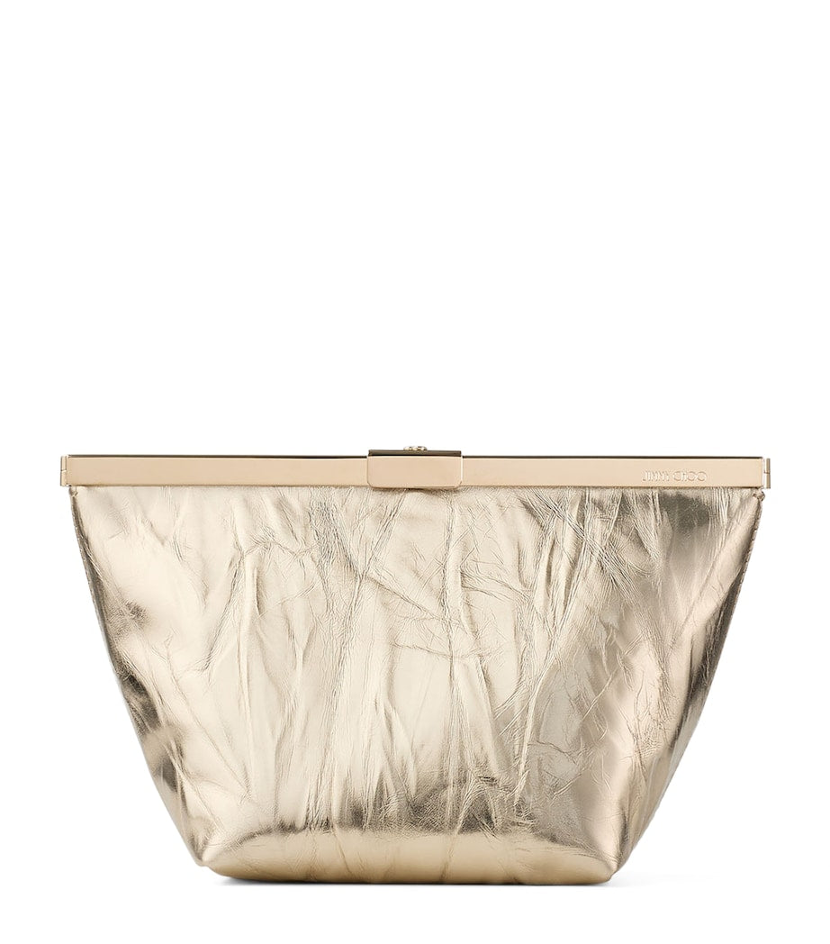 Jimmy Choo metallic leather Ganache clutch bag, UK version