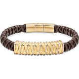 Police brown men's bracelet - British product