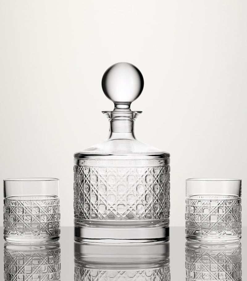 Waterford Crystal Opulence bar set ice bucket and tongs (British brand)