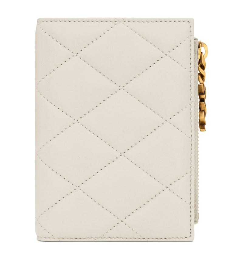 Saint Laurent quilted bifold wallet (British brand)