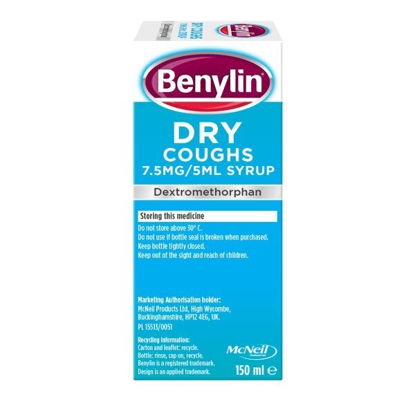 Benylin Dry Coughs Cough Syrup 150ml GOODS Superdrug   