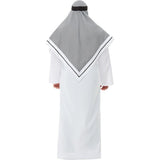 Smiffys deluxe fake sheikh costume white robe headdress (British brand)