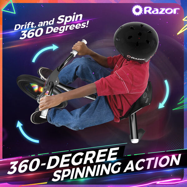 Razor RipRider 360 Lightshow stunt scooter - British product