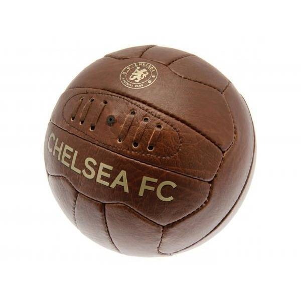 Chelsea FC retro football with embossed crest size 5, imported from the UK