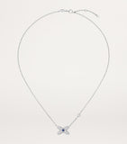 Chaumet white gold diamond sapphire necklace (British brand)