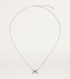 Chaumet white gold diamond sapphire necklace (British brand)