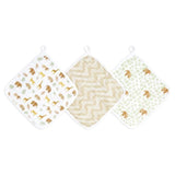 Aden+Anais essentials 3 pack cotton muslin washcloth set tanzania   3 per pack