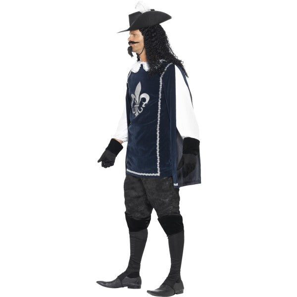 Smiffys Musketeer costume with top, hat, gloves and beard - British product