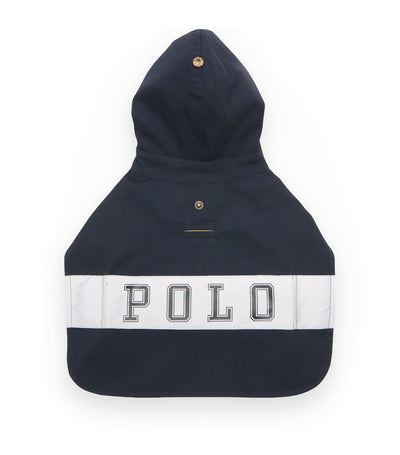 Harrods Ralph Lauren Canvas Hooded Polo Dog Raincoat (L)- Buy online at McGrocer