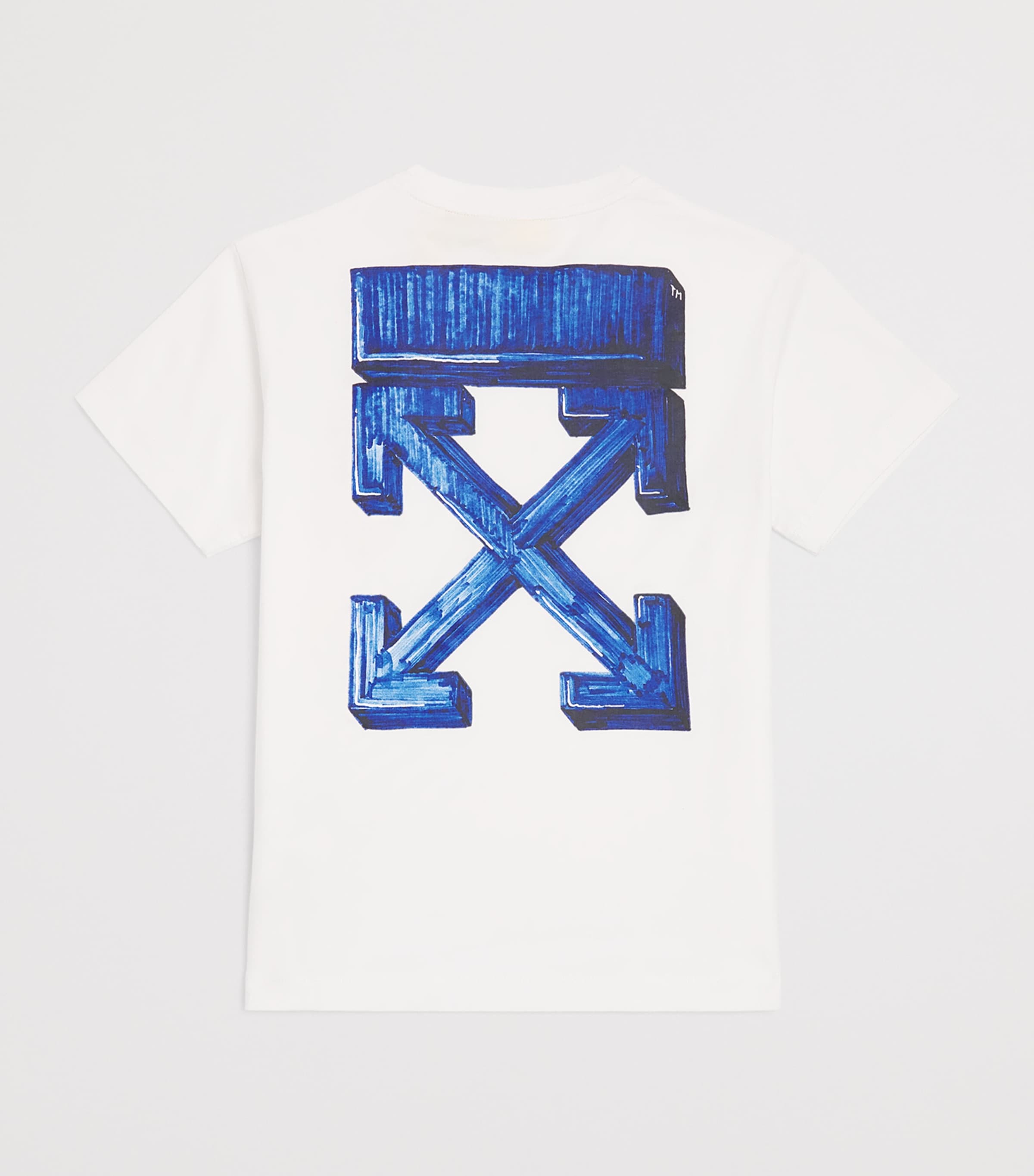 Off-White Kids Cotton Arrows T-Shirt for ages 4-12+ years, imported from the UK
