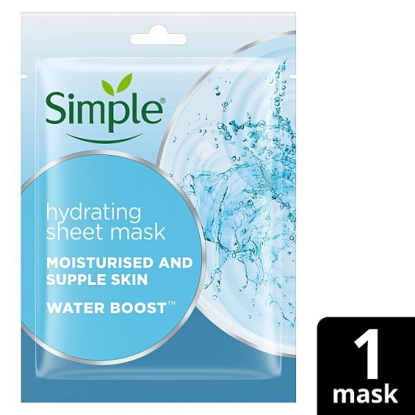 Simple Water Boost Hydrating Sheet Mask 1pc