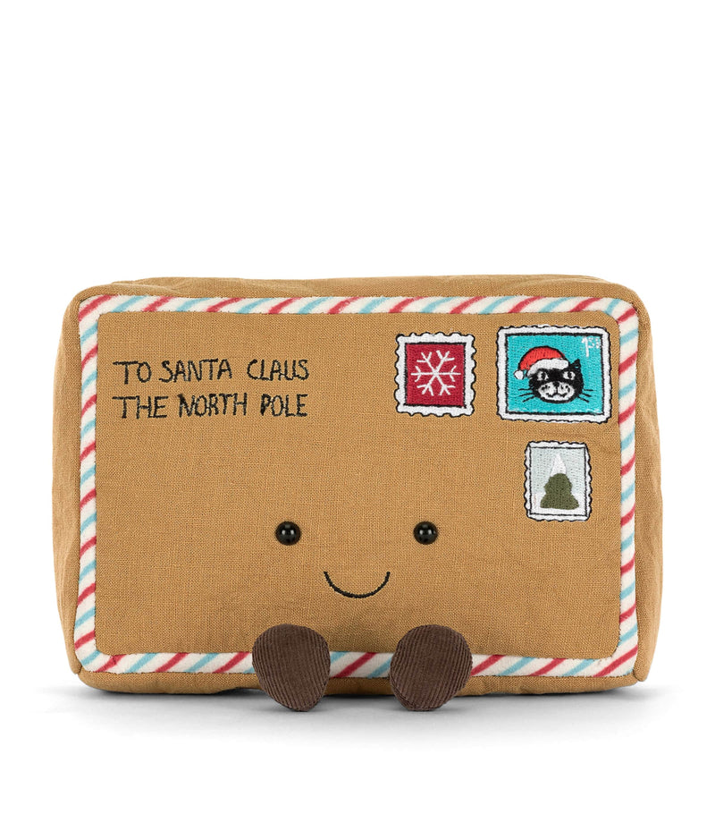 Jellycat Amuseables Letter to Santa soft toy 15cm, UK version