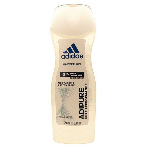 Adidas - Adipure Shower Gel Hydrating 250ml  0% Soap