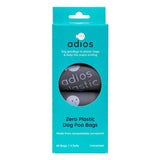 Adios Compostable & Biodegradable Dog Poo Bags - Grey    60 per pack