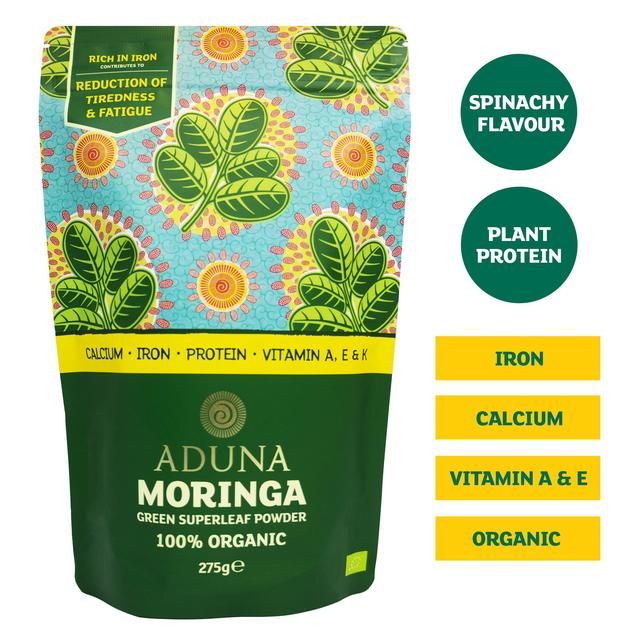 Aduna Moringa Organic Green Superleaf Powder   275g