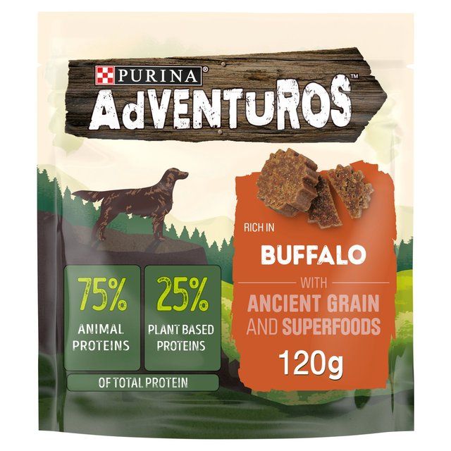 Adventuros Ancient Grains Buffalo Dog Treats   120g