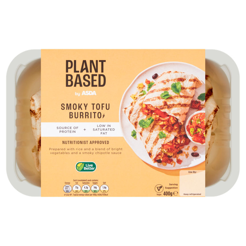 Plant Based by ASDA Smoky Tofu Burrito