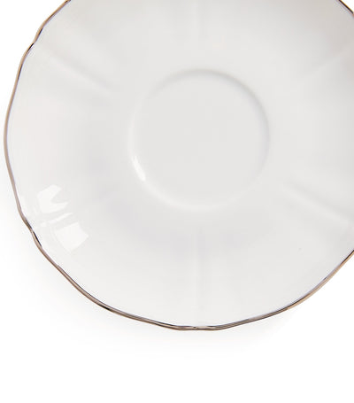 Harrods GINORI 1735 Corona Platino Porcelain Tea Saucer (15cm)- Buy online at McGrocer