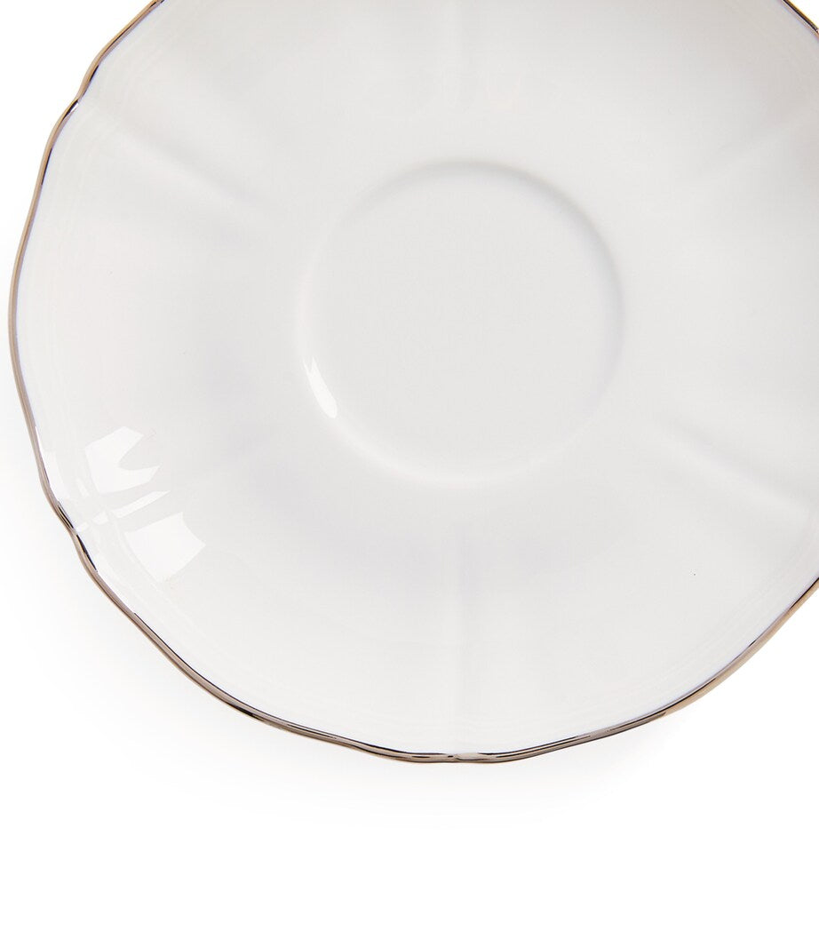 GINORI 1735 Corona Platino tea saucer 15cm, UK version