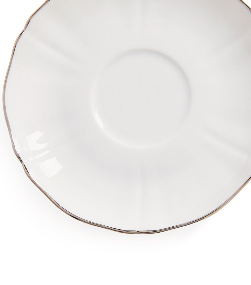 GINORI 1735 Corona Platino tea saucer 15cm, UK version