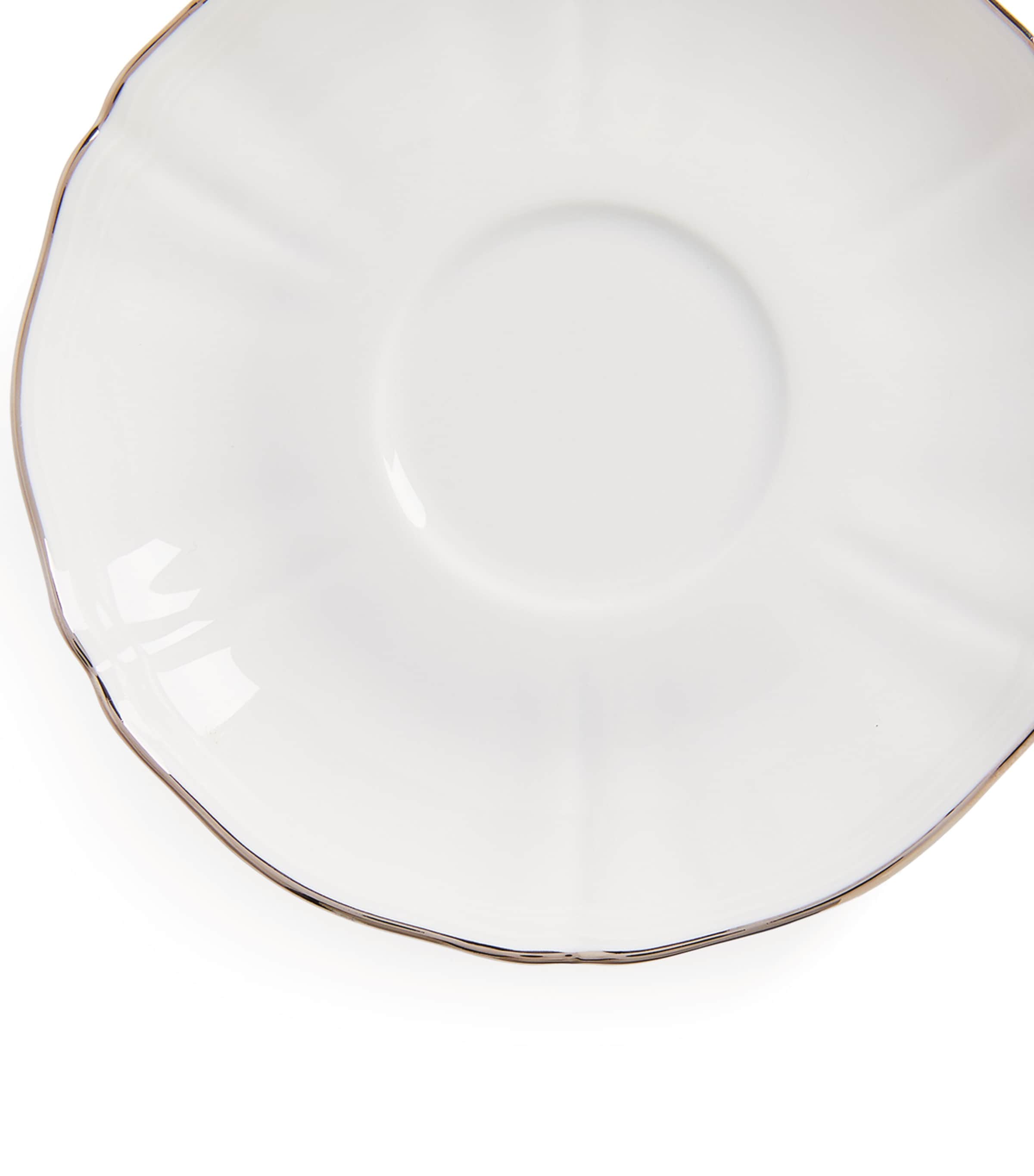 GINORI 1735 Corona Platino tea saucer 15cm, UK version