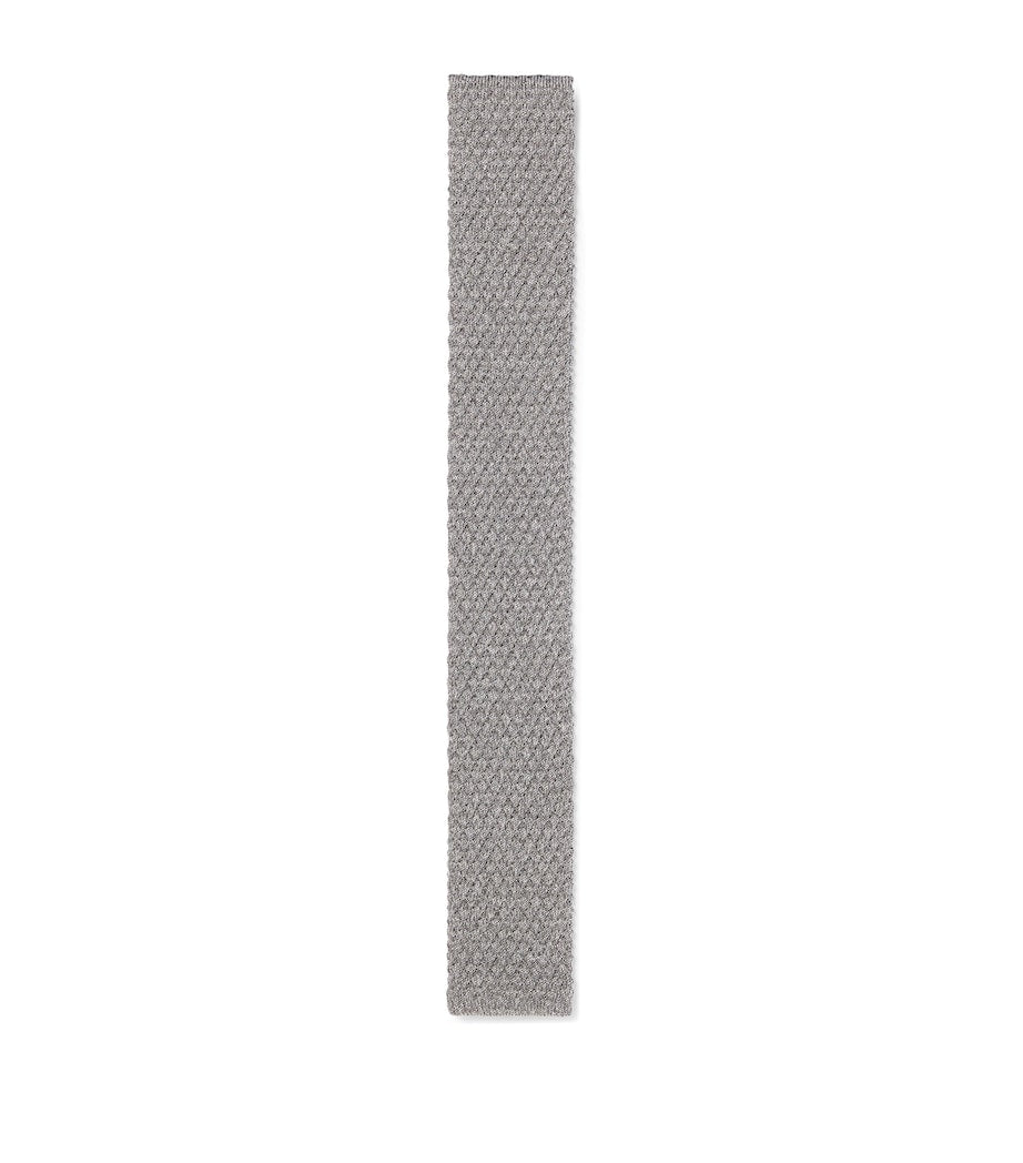 BOSS silk knitted straight tie, UK version