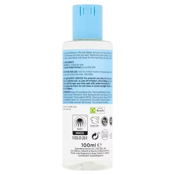 B Pure Micellar Water makeup remover cleanser - British product