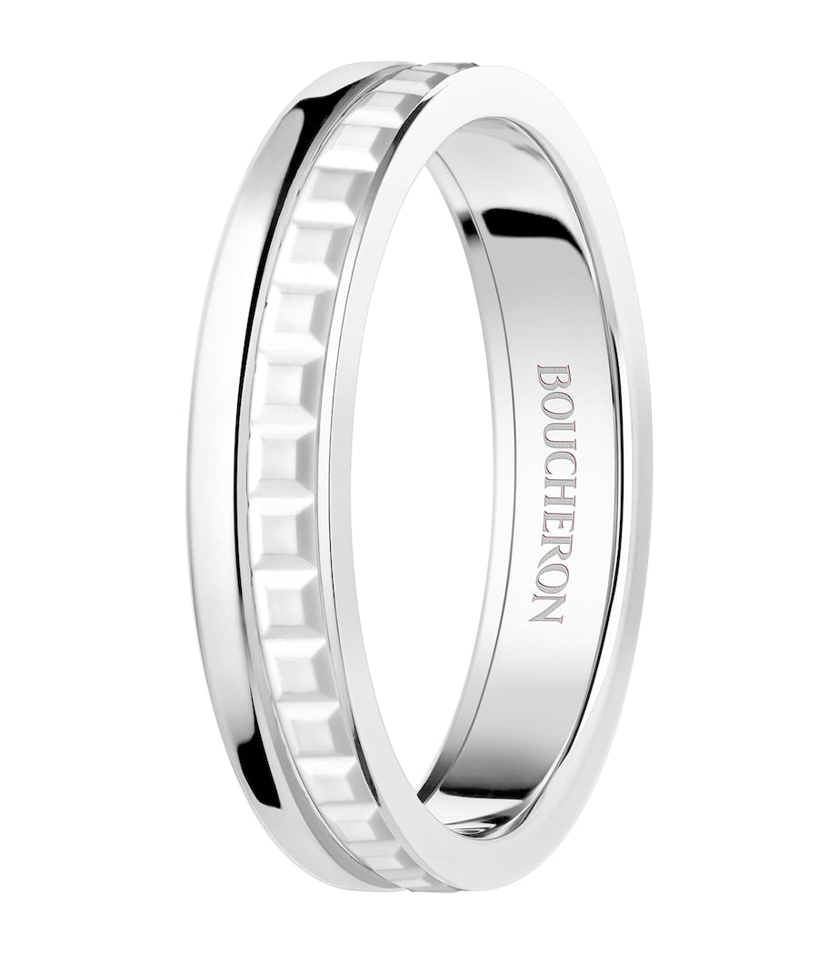 Boucheron Quatre Double White Edition wedding band 4mm, UK version