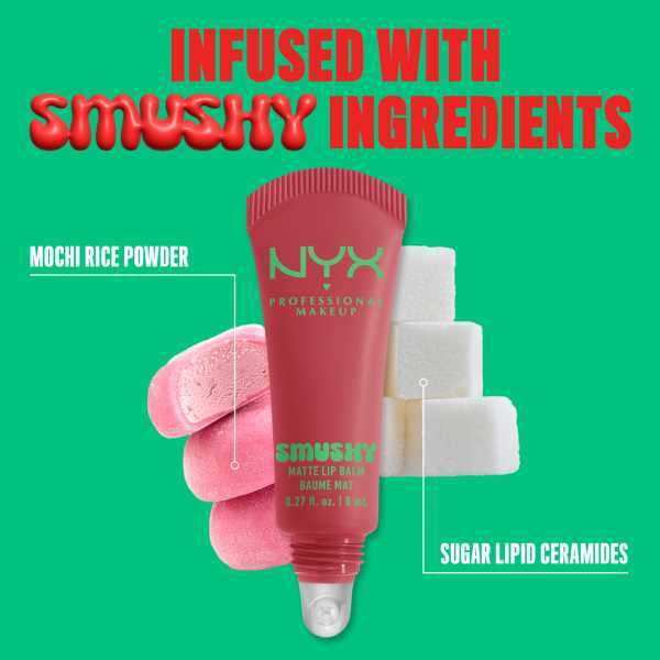 NYX Smushy Matte Lip Balm Snuggle Szn, imported from the UK