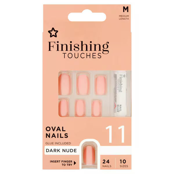 Finishing Touches artificial nails darker nude, UK version