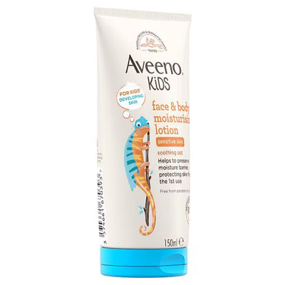 Lait-crème hydratant visage et corps Aveeno pour enfants, sensible, 150 ml