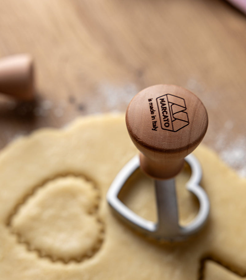 Marcato cookie stamp set star and heart 5cm, imported from the UK