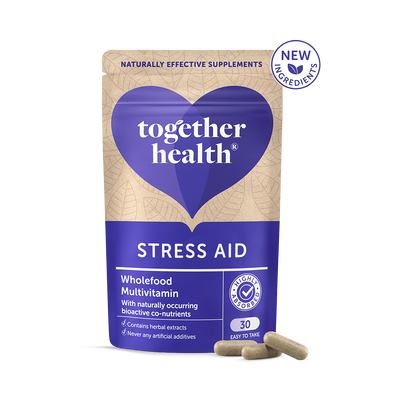 Holland & Barrett Together Health Stress Aid Whole Food Supplement 30 Capsules- Buy online at McGrocer